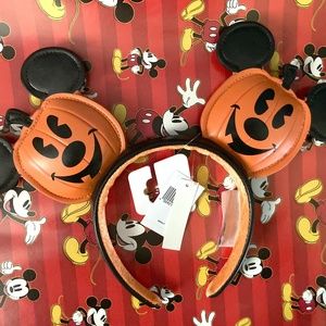 Mickey Mouse Pumpkin Halloween Disney Minnie Ears